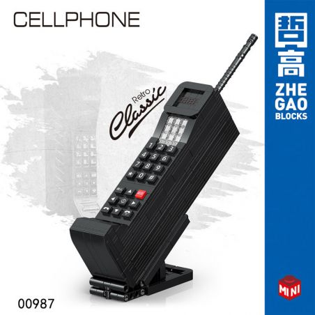 ZHEGAO 00987 non  ANH CẢ bộ đồ chơi xếp lắp ráp ghép mô hình CELLPHONE 489 khối