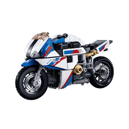 SLUBAN M38-B1129 B1129 1129 M38B1129 38-B1129 non  XE MÁY BMW S1000MS tỷ lệ 1:12 bộ đồ chơi xếp lắp ráp ghép mô hình Racers Đua Tốc Độ 242 khối