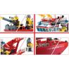 QMAN ENLIGHTEN KEEPPLEY 909 non  TÀU CỨU HỎA LỚN TRÊN BIỂN bộ đồ chơi xếp lắp ráp ghép mô hình City FIRE RESCUE MULTI-FUNCTION SHIP Thành Phố 359 khối