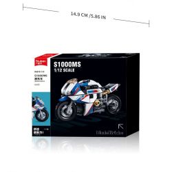 SLUBAN M38-B1129 B1129 1129 M38B1129 38-B1129 non  XE MÁY BMW S1000MS tỷ lệ 1:12 bộ đồ chơi xếp lắp ráp ghép mô hình Racers Đua Tốc Độ 242 khối