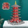 FUN IMAGINATION LZ8215 8215 non  CHÙA HÀN SƠN PUMING bộ đồ chơi xếp lắp ráp ghép mô hình Buildings 4378 khối