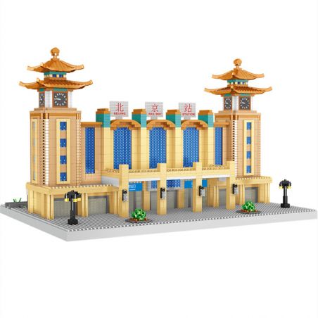 FUN IMAGINATION LZ8214 8214 non  GA XE LỬA BẮC KINH bộ đồ chơi xếp lắp ráp ghép mô hình Buildings 3569 khối
