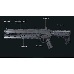 MouldKing 14014 Mould King 14014 non  SÚNG LỰU ĐẠN bộ đồ chơi xếp lắp ráp ghép mô hình Gun GRENADE GUN 1333 khối