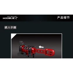 MouldKing 14014 Mould King 14014 non  SÚNG LỰU ĐẠN bộ đồ chơi xếp lắp ráp ghép mô hình Gun GRENADE GUN 1333 khối