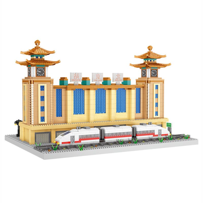 FUN IMAGINATION LZ8214 8214 non  GA XE LỬA BẮC KINH bộ đồ chơi xếp lắp ráp ghép mô hình Buildings 3569 khối