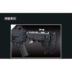 MouldKing 14014 Mould King 14014 non  SÚNG LỰU ĐẠN bộ đồ chơi xếp lắp ráp ghép mô hình Gun GRENADE GUN 1333 khối