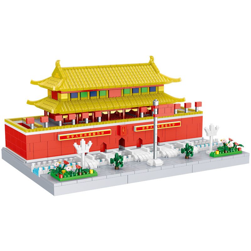 FUN IMAGINATION LZ8232 8232 non Lego QUẢNG TRƯỜNG THIÊN AN MÔN bộ đồ chơi xếp lắp ráp ghép mô hình Buildings 1933 khối