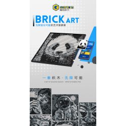 GOBRICKS GP01 non  NGHỆ THUẬT PIXEL VỚI KHẢ NĂNG VÔ HẠN bộ đồ chơi xếp lắp ráp ghép mô hình Art BRICK ART 2912 khối