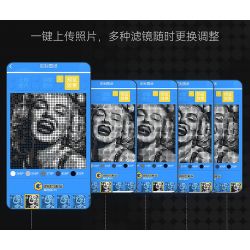 GOBRICKS GP01 non  NGHỆ THUẬT PIXEL VỚI KHẢ NĂNG VÔ HẠN bộ đồ chơi xếp lắp ráp ghép mô hình Art BRICK ART 2912 khối