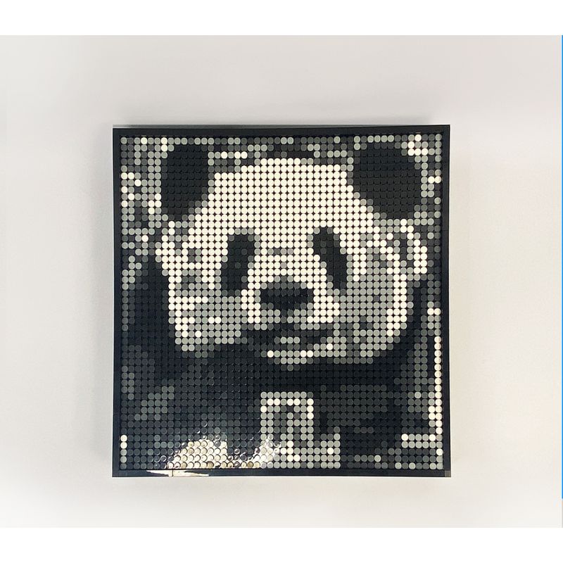 GOBRICKS GP01 non  NGHỆ THUẬT PIXEL VỚI KHẢ NĂNG VÔ HẠN bộ đồ chơi xếp lắp ráp ghép mô hình Art BRICK ART 2912 khối