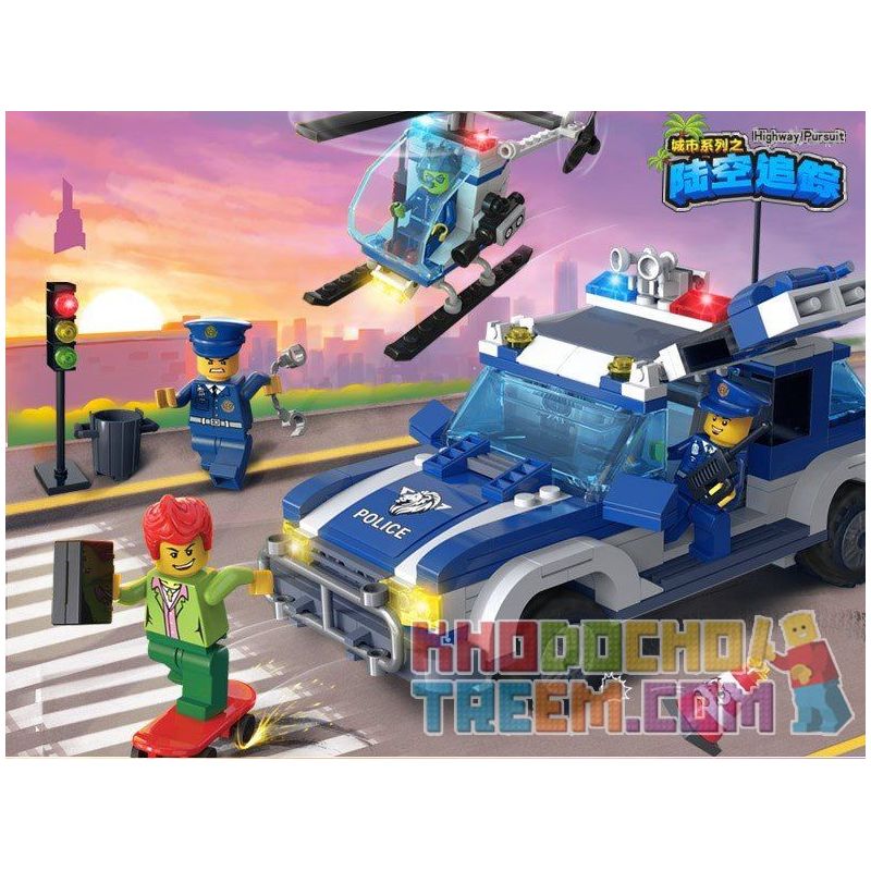 QMAN ENLIGHTEN KEEPPLEY 1117 non  CẢNH SÁT PHỐI HỢP TRUY BẮT TỘI PHẠM bộ đồ chơi xếp lắp ráp ghép mô hình City HIGHWAY PURSUIT Thành Phố 394 khối QMAN ENLIGHTEN KEEPPLEY 1117 non  CẢNH SÁT PHỐI HỢP TRUY BẮT TỘI PHẠM bộ đồ chơi xếp lắp ráp ghép mô hình City HIGHWAY PURSUIT Thành Phố 394 khối