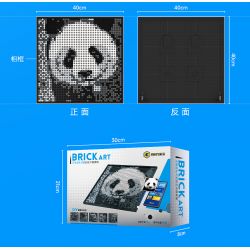 GOBRICKS GP01 non  NGHỆ THUẬT PIXEL VỚI KHẢ NĂNG VÔ HẠN bộ đồ chơi xếp lắp ráp ghép mô hình Art BRICK ART 2912 khối