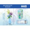 ZHEGAO 622007 non  TRÁI TIM MƠ HỒ bộ đồ chơi xếp lắp ráp ghép mô hình Flowers BOUGHT Hoa 257 khối