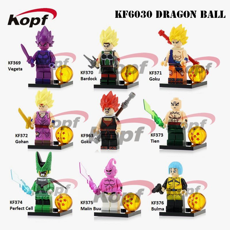 KOPF KF6030 6030 KF369 KF370 KF371 KF372 KF373 KF374 KF375 KF376 KF377 non Lego BẢY QUẢ BÓNG RỒNG bộ đồ chơi xếp lắp ráp ghép mô hình Movie & Game Phim Và Trò Chơi