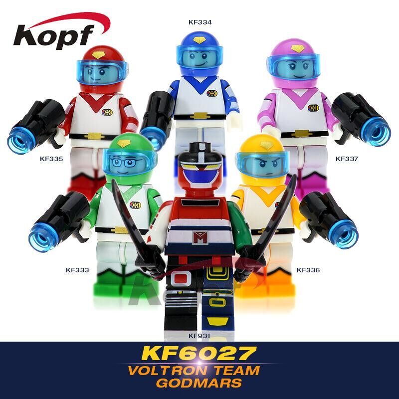 KOPF KF6027 6027 KF333 KF334 KF335 KF336 KF337 KF931 non Lego THẦN CHIẾN TRANH bộ đồ chơi xếp lắp ráp ghép mô hình Collectable Minifigures VOLTRON TEAM GODMARS Búp Bê Sưu Tầm