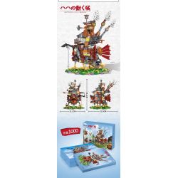 SUPER 18K K138 non  LÂU ĐÀI DI CHUYỂN CỦA HOWL bộ đồ chơi xếp lắp ráp ghép mô hình Movie & Game Phim Và Trò Chơi