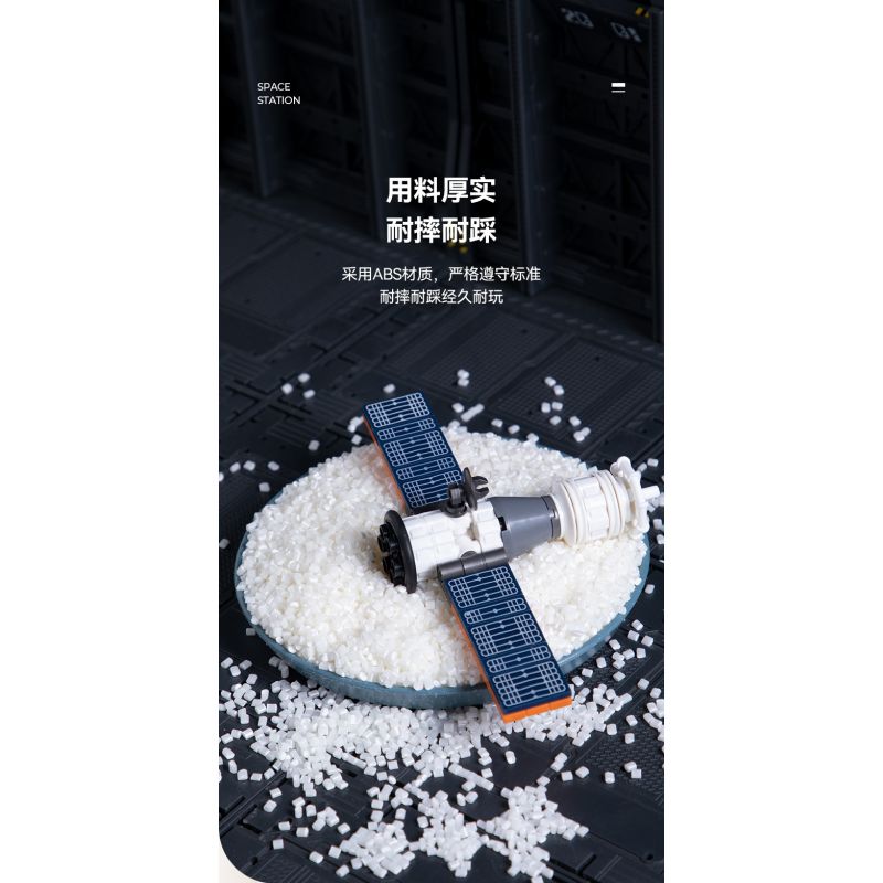 CAYI 3028 non  TRẠM VŨ TRỤ THIÊN CUNG bộ đồ chơi xếp lắp ráp ghép mô hình Space SPACE STATION Thám Hiểm Không Gian 1022 khối