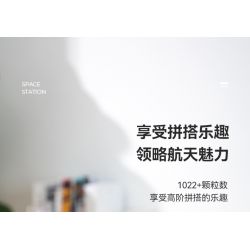 CAYI 3028 non  TRẠM VŨ TRỤ THIÊN CUNG bộ đồ chơi xếp lắp ráp ghép mô hình Space SPACE STATION Thám Hiểm Không Gian 1022 khối