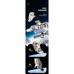 CAYI 3028 non  TRẠM VŨ TRỤ THIÊN CUNG bộ đồ chơi xếp lắp ráp ghép mô hình Space SPACE STATION Thám Hiểm Không Gian 1022 khối