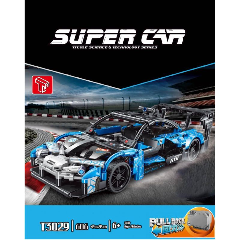 TA GAOLE T3029 3029 non  MCLAREN SENNA GTR LÙI XE bộ đồ chơi xếp lắp ráp ghép mô hình  Kỹ Thuật Công Nghệ Cao Mô Hình Phương Tiện 606 khối