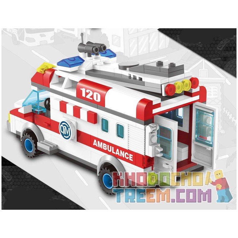 QMAN ENLIGHTEN KEEPPLEY 1118 non  XE CẤP CỨU NGƯỜI TAI NẠN MÔ TÔ bộ đồ chơi xếp lắp ráp ghép mô hình City EMERGENCY TREATMENT Thành Phố 328 khối QMAN ENLIGHTEN KEEPPLEY 1118 non  XE CẤP CỨU NGƯỜI TAI NẠN MÔ TÔ bộ đồ chơi xếp lắp ráp ghép mô hình City EMERGENCY TREATMENT Thành Phố 328 khối