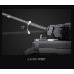 DOUBLEE CADA C61071 61071 non  TIGER TANK 1:35. tỷ lệ 1:35 bộ đồ chơi xếp lắp ráp ghép mô hình Military Army SD.KFZ. 181 TIGER TANK Quân Sự Bộ Đội 925 khối