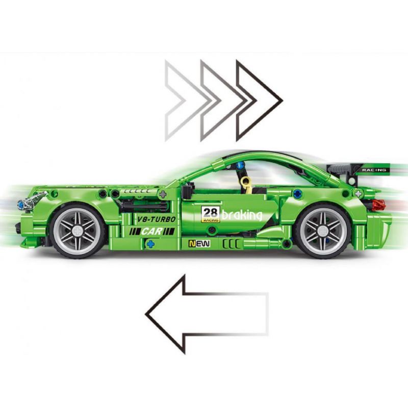 TA GAOLE T3028 3028 non  XE LÙI MERCEDES BENZ AMG GT bộ đồ chơi xếp lắp ráp ghép mô hình  MERCEDES AMG GT Kỹ Thuật Công Nghệ Cao Mô Hình Phương Tiện 589 khối