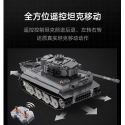 DOUBLEE CADA C61071 61071 non  TIGER TANK 1:35. tỷ lệ 1:35 bộ đồ chơi xếp lắp ráp ghép mô hình Military Army SD.KFZ. 181 TIGER TANK Quân Sự Bộ Đội 925 khối
