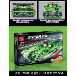 TA GAOLE T3028 3028 non  XE LÙI MERCEDES BENZ AMG GT bộ đồ chơi xếp lắp ráp ghép mô hình  MERCEDES AMG GT Kỹ Thuật Công Nghệ Cao Mô Hình Phương Tiện 589 khối