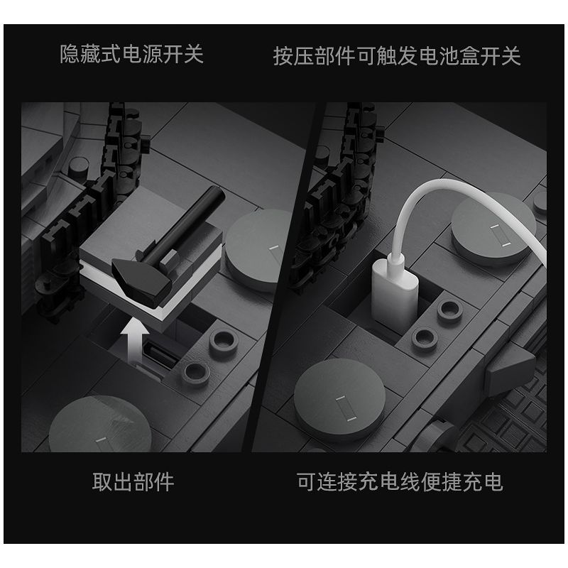 DOUBLEE CADA C61071 61071 non  TIGER TANK 1:35. tỷ lệ 1:35 bộ đồ chơi xếp lắp ráp ghép mô hình Military Army SD.KFZ. 181 TIGER TANK Quân Sự Bộ Đội 925 khối