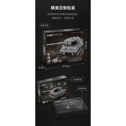 DOUBLEE CADA C61071 61071 non  TIGER TANK 1:35. tỷ lệ 1:35 bộ đồ chơi xếp lắp ráp ghép mô hình Military Army SD.KFZ. 181 TIGER TANK Quân Sự Bộ Đội 925 khối