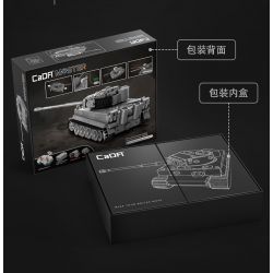 DOUBLEE CADA C61071 61071 non  TIGER TANK 1:35. tỷ lệ 1:35 bộ đồ chơi xếp lắp ráp ghép mô hình Military Army SD.KFZ. 181 TIGER TANK Quân Sự Bộ Đội 925 khối