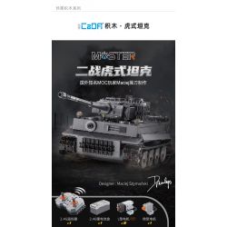 DOUBLEE CADA C61071 61071 non  TIGER TANK 1:35. tỷ lệ 1:35 bộ đồ chơi xếp lắp ráp ghép mô hình Military Army SD.KFZ. 181 TIGER TANK Quân Sự Bộ Đội 925 khối