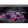 TA GAOLE T3025 3025 non  SIÊU XE MÀU TÍM LÙI bộ đồ chơi xếp lắp ráp ghép mô hình  SUPER RACING Kỹ Thuật Công Nghệ Cao Mô Hình Phương Tiện 595 khối