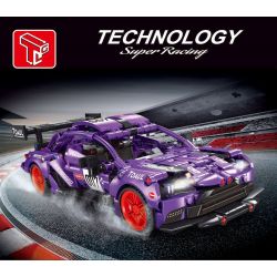 TA GAOLE T3025 3025 non  SIÊU XE MÀU TÍM LÙI bộ đồ chơi xếp lắp ráp ghép mô hình  SUPER RACING Kỹ Thuật Công Nghệ Cao Mô Hình Phương Tiện 595 khối