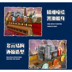 JIESTAR 58002 non  TÀU CHIẾN SPARTAN bộ đồ chơi xếp lắp ráp ghép mô hình Creator Expert SPARTAN SHIP Chuyên Gia Sáng Tạo 1033 khối