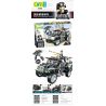 CAYI 1580 non  XE BỌC THÉP HỔ RĂNG KIẾM bộ đồ chơi xếp lắp ráp ghép mô hình Swat Special Force SABER TOOTH ARMORED VEHICLE Đặc Nhiệm 722 khối