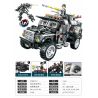 CAYI 1580 non  XE BỌC THÉP HỔ RĂNG KIẾM bộ đồ chơi xếp lắp ráp ghép mô hình Swat Special Force SABER TOOTH ARMORED VEHICLE Đặc Nhiệm 722 khối