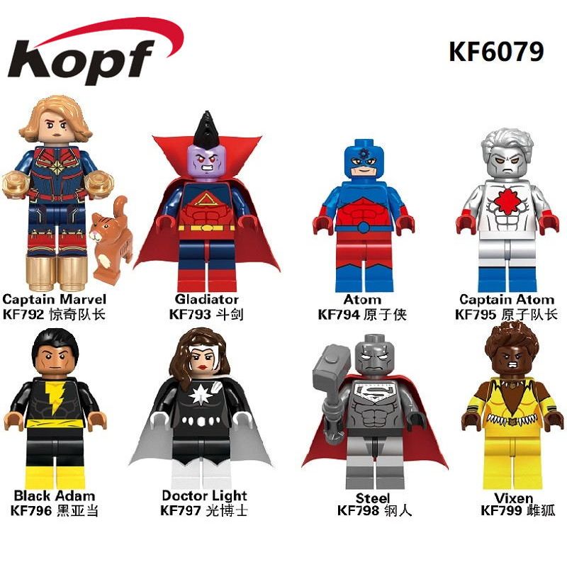 KOPF KF6079 6079 KF792 KF793 KF794 KF795 KF796 KF797 KF798 KF799 non Lego HÀNG TRĂM NGƯỜI 8 SIÊU ANH HÙNG bộ đồ chơi xếp lắp ráp ghép mô hình Super Heroes Siêu Nhân Anh Hùng