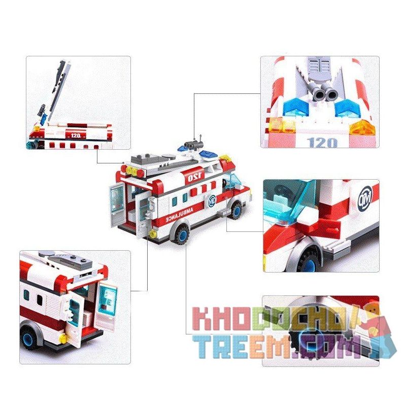 QMAN ENLIGHTEN KEEPPLEY 1118 non  XE CẤP CỨU NGƯỜI TAI NẠN MÔ TÔ bộ đồ chơi xếp lắp ráp ghép mô hình City EMERGENCY TREATMENT Thành Phố 328 khối QMAN ENLIGHTEN KEEPPLEY 1118 non  XE CẤP CỨU NGƯỜI TAI NẠN MÔ TÔ bộ đồ chơi xếp lắp ráp ghép mô hình City EMERGENCY TREATMENT Thành Phố 328 khối