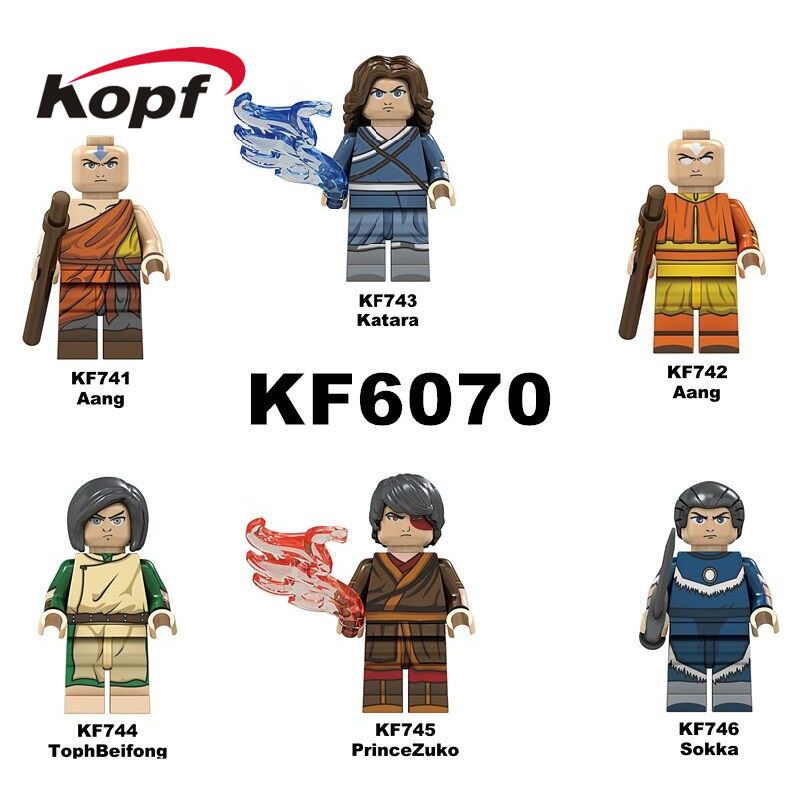 KOPF KF6070 6070 KF741 KF742 KF743 KF744 KF745 KF746 non Lego TẬP TIN ĐÍNH KÈM bộ đồ chơi xếp lắp ráp ghép mô hình Collectable Minifigures AVATAR Búp Bê Sưu Tầm