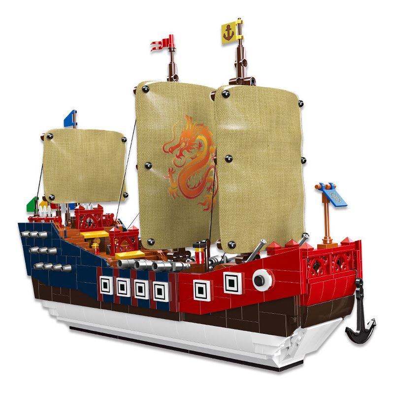 JIESTAR 58001 non Lego THIẾT GIÁP HẠM TRUNG QUỐC bộ đồ chơi xếp lắp ráp ghép mô hình Creator Expert HEROS SHIP Chuyên Gia Sáng Tạo 921 khối