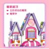 GUDI 30003 non  NGÔI NHÀ KẸO NGỌT NGÀO bộ đồ chơi xếp lắp ráp ghép mô hình PRINCESS CANDY SWEETHEART HOUSE 449 khối