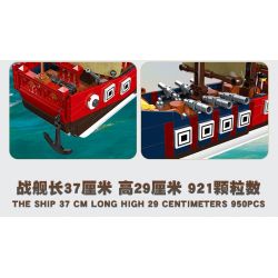 JIESTAR 58001 non  THIẾT GIÁP HẠM TRUNG QUỐC bộ đồ chơi xếp lắp ráp ghép mô hình Creator Expert HEROS SHIP Chuyên Gia Sáng Tạo 921 khối