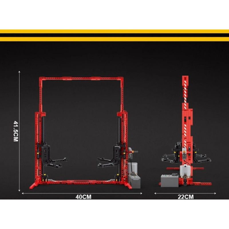 MouldKing 13053 Mould King 13053 REBRICKABLE MOC-3054 3054 MOC3054 non  CỘT ĐÔI NÂNG XE 1 8 tỷ lệ 1:8 bộ đồ chơi xếp lắp ráp ghép mô hình  CAR LIFT (1:8 SCALE) Kỹ Thuật Công Nghệ Cao Mô Hình Phương Tiện 533 khối