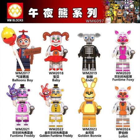 WM 2017 2018 2019 2020 2021 2022 2023 2024 6097 non  HÀNG TRĂM NGƯỜI 8 LOẠT GẤU NỬA ĐÊM bộ đồ chơi xếp lắp ráp ghép mô hình Movie & Game Phim Và Trò Chơi