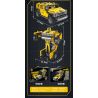 FORANGE FC9120 9120 non  ĐIỀU KHIỂN TỪ XA BIẾN HÌNH XE ĐỊA MÀU VÀNG bộ đồ chơi xếp lắp ráp ghép mô hình  Kỹ Thuật Công Nghệ Cao Mô Hình Phương Tiện 1010 khối