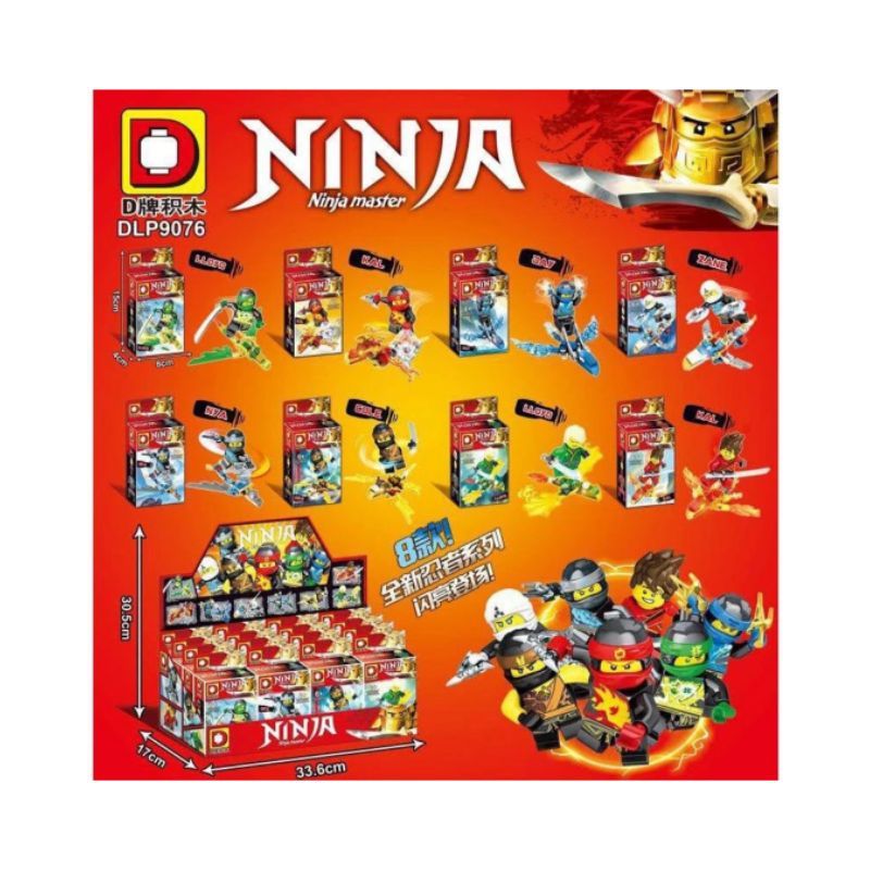 DUO LE PIN DLP9076 9076 non Lego PHANTOM NINJA. bộ đồ chơi xếp lắp ráp ghép mô hình The Lego Ninjago Movie Ninja Lốc Xoáy