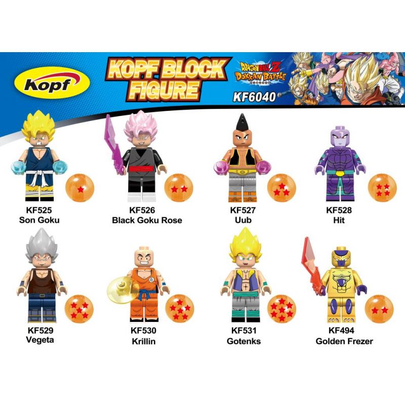 KOPF KF6040 6040 KF525 KF526 KF527 KF528 KF529 KF530 KF531 KF532 non Lego HÀNG TRĂM NGƯỜI 8 DRAGON BALL Z bộ đồ chơi xếp lắp ráp ghép mô hình Movie & Game DRAGONBALL Z Phim Và Trò Chơi