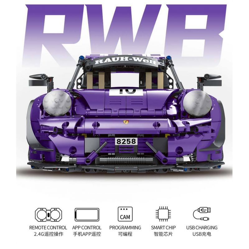 EXTRAORDINARY F10003 10003 non  CƠN BÃO TÍM 993 tỷ lệ 1:10 bộ đồ chơi xếp lắp ráp ghép mô hình  PURPLE STORM ROTANA Kỹ Thuật Công Nghệ Cao Mô Hình Phương Tiện 2088 khối